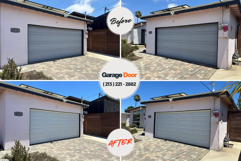 Before and after: garage door repair New Salem, PA